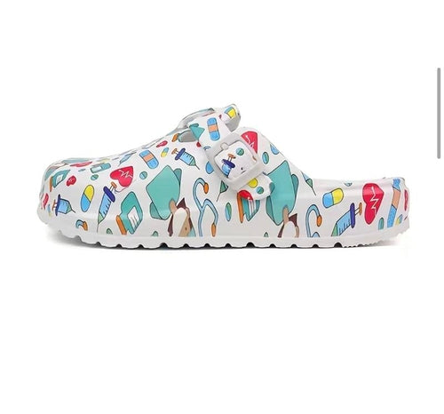 Nurses Shoes Platform EVA Clogs Mules - Comfort Lightweight Girls