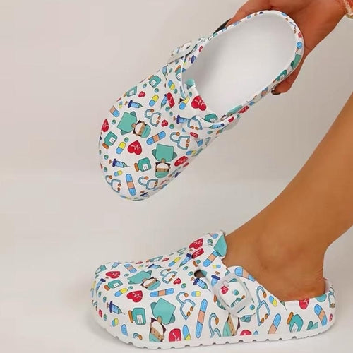Nurses Shoes Platform EVA Clogs Mules - Comfort Lightweight Girls