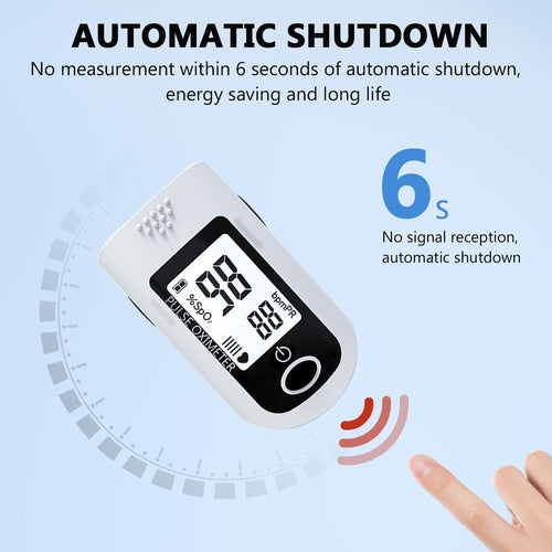 Fingertip Pulse Oximeter Blood Oxygen Meter SpO2 Monitor, Blood Oxygen